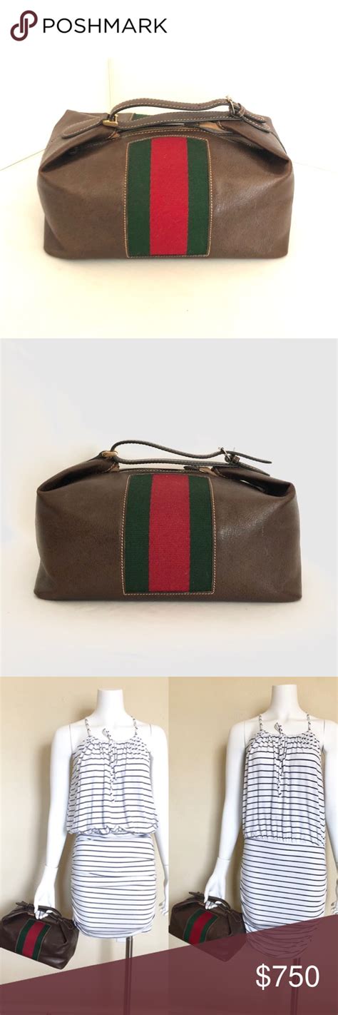 vintage gucci cosmetic bag|authentic vintage gucci bag.